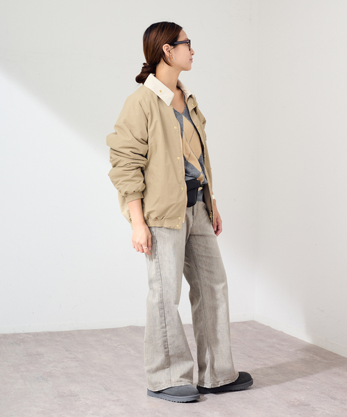 FRAMeWORK(フレームワーク)の「BARBOUR/バブアー 別注TRANSPORT ブルゾン(その他アウター・レディース・ベージュ/ブラック・38/40)」の7枚目の写真