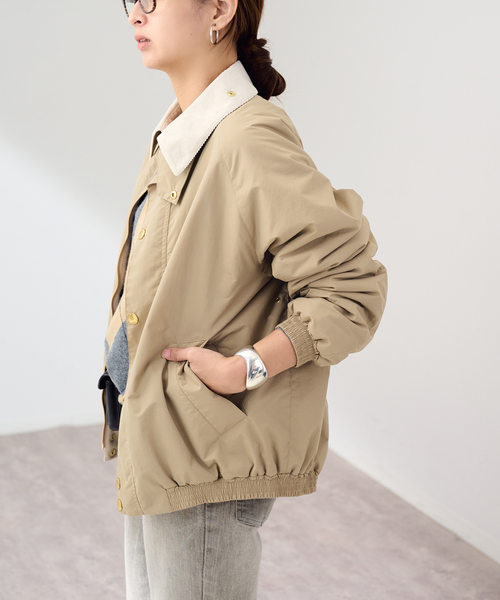 FRAMeWORK(フレームワーク)の「BARBOUR/バブアー 別注TRANSPORT ブルゾン(その他アウター・レディース・ベージュ/ブラック・38/40)」の11枚目の写真