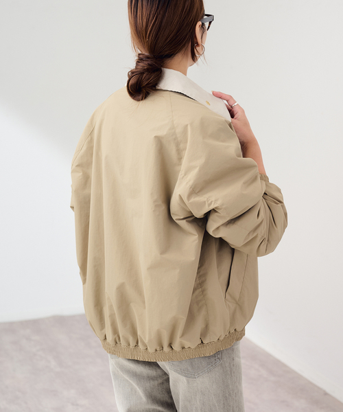 FRAMeWORK(フレームワーク)の「BARBOUR/バブアー 別注TRANSPORT ブルゾン(その他アウター・レディース・ベージュ/ブラック・38/40)」の12枚目の写真