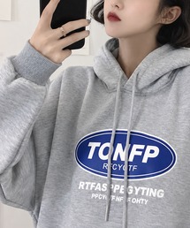 TONFPサークルロゴ 裏起毛プルパーカー