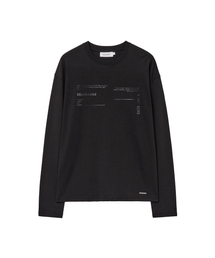 Typo layout long sleeve BLACK