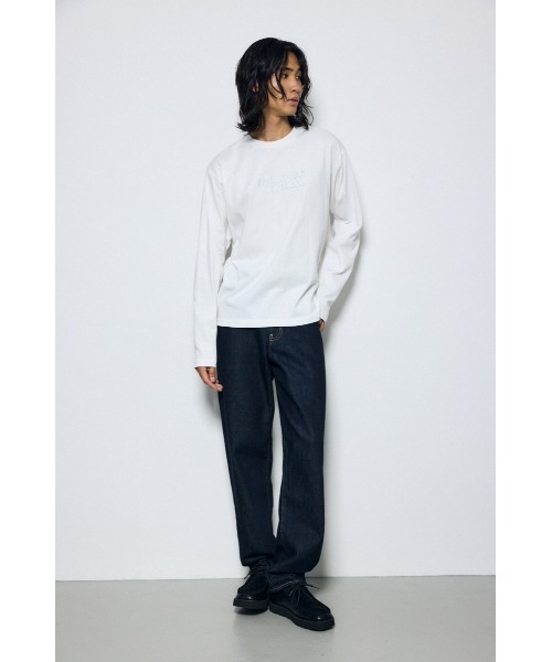 AZUL by moussy(アズールバイマウジー)の「配色厚盛ラバープリントロンT 秋服 冬服 春服 ロゴT(Tシャツ/カットソー・メンズ・グレー/ブラウン/ブラック/ホワイト・LARGE/MEDIUM)」の15枚目の写真