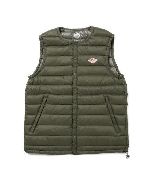 DANTON（ダントン）の「DANTON / ＜Men's＞ インナーダウンベスト（ダウンベスト・メンズ・ブラック/オリーブ/ライトグレー・38/42/40）」の6枚目の写真