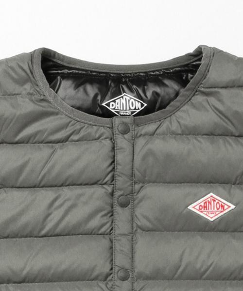 DANTON（ダントン）の「DANTON / ＜Men's＞ インナーダウンベスト（ダウンベスト・メンズ・ブラック/オリーブ/ライトグレー・38/42/40）」の8枚目の写真