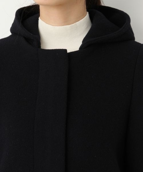 A part by（アパートバイ）の「casheepフード/ノーカラーコート 727645 （その他アウター・レディース・グレー/キャメル/ネイビー・MEDIUM/LARGE）」の8枚目の写真