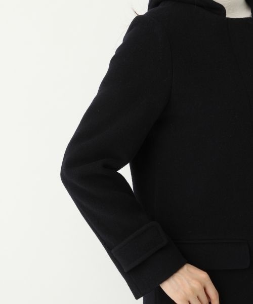 A part by（アパートバイ）の「casheepフード/ノーカラーコート 727645 （その他アウター・レディース・グレー/キャメル/ネイビー・MEDIUM/LARGE）」の9枚目の写真