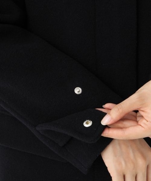 A part by（アパートバイ）の「casheepフード/ノーカラーコート 727645 （その他アウター・レディース・グレー/キャメル/ネイビー・MEDIUM/LARGE）」の11枚目の写真