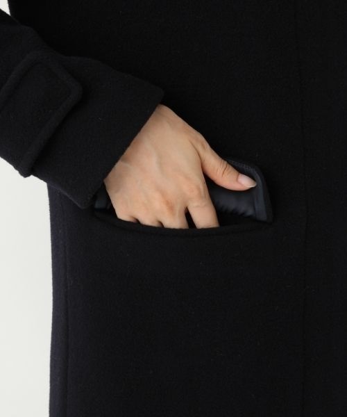 A part by（アパートバイ）の「casheepフード/ノーカラーコート 727645 （その他アウター・レディース・グレー/キャメル/ネイビー・MEDIUM/LARGE）」の12枚目の写真