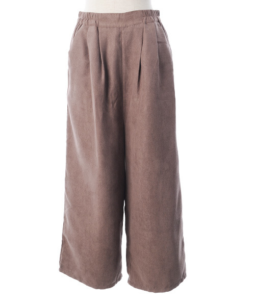 Luz Llena (philter)（ラズレナ　フィルター）の「スエードタッチ・タックワイドパンツ（その他パンツ・レディース・モカ/ベージュ・LARGE/MEDIUM）」の9枚目の写真