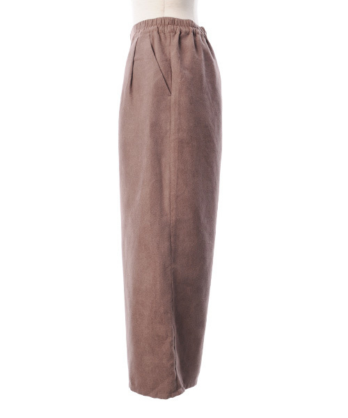 Luz Llena (philter)（ラズレナ　フィルター）の「スエードタッチ・タックワイドパンツ（その他パンツ・レディース・モカ/ベージュ・LARGE/MEDIUM）」の3枚目の写真