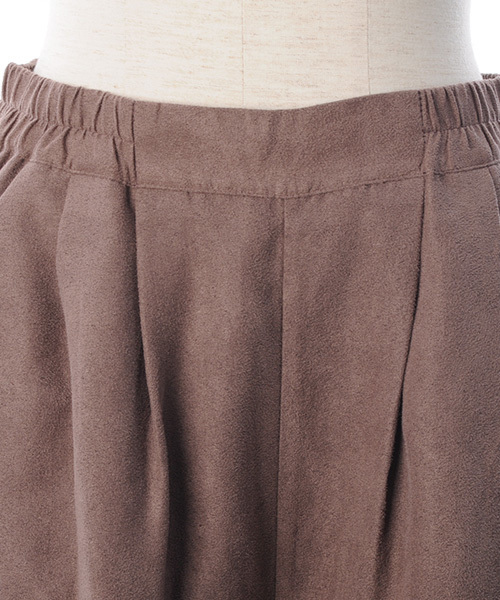 Luz Llena (philter)（ラズレナ　フィルター）の「スエードタッチ・タックワイドパンツ（その他パンツ・レディース・モカ/ベージュ・LARGE/MEDIUM）」の5枚目の写真