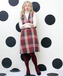 Dot Stripes Child Woman ドットアンドストライプス チャイルドウーマン ジャンパースカート レッド系 一覧 Wear