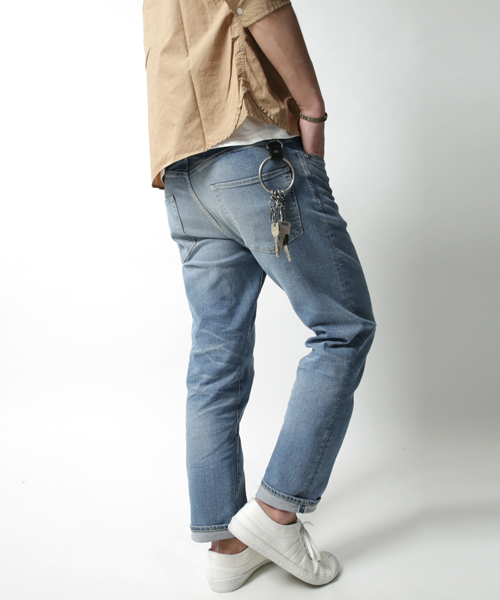 Rocky Monroe（ロッキーモンロー）の「アンティークメタル本革キーリング（キーホルダー・メンズ・ブラック/シルバー/アンティークゴールド/アンティークシルバー・FREE）」の5枚目の写真