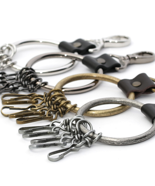 Rocky Monroe（ロッキーモンロー）の「アンティークメタル本革キーリング（キーホルダー・メンズ・ブラック/シルバー/アンティークゴールド/アンティークシルバー・FREE）」の9枚目の写真