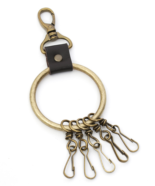 Rocky Monroe（ロッキーモンロー）の「アンティークメタル本革キーリング（キーホルダー・メンズ・ブラック/シルバー/アンティークゴールド/アンティークシルバー・FREE）」の14枚目の写真