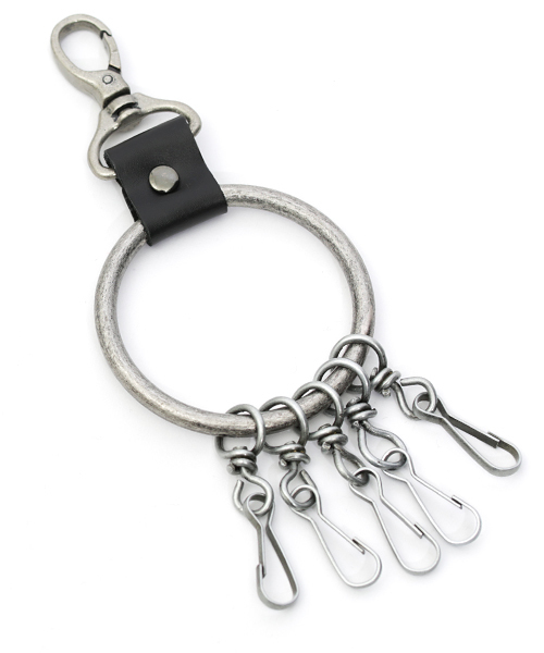 Rocky Monroe（ロッキーモンロー）の「アンティークメタル本革キーリング（キーホルダー・メンズ・ブラック/シルバー/アンティークゴールド/アンティークシルバー・FREE）」の16枚目の写真