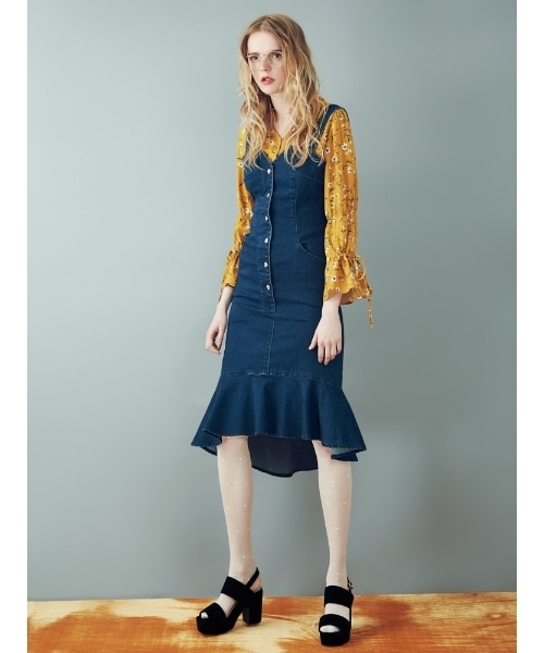 dazzlin（ダズリン）の「ベロアスクエアトゥサンダル（サンダル・レディース・ピンク/ブラウン/ブラック・LARGE/MEDIUM）」の12枚目の写真