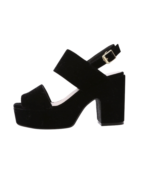 dazzlin（ダズリン）の「ベロアスクエアトゥサンダル（サンダル・レディース・ピンク/ブラウン/ブラック・LARGE/MEDIUM）」の13枚目の写真