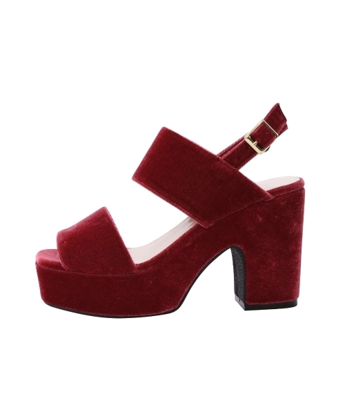 dazzlin（ダズリン）の「ベロアスクエアトゥサンダル（サンダル・レディース・ピンク/ブラウン/ブラック・LARGE/MEDIUM）」の14枚目の写真