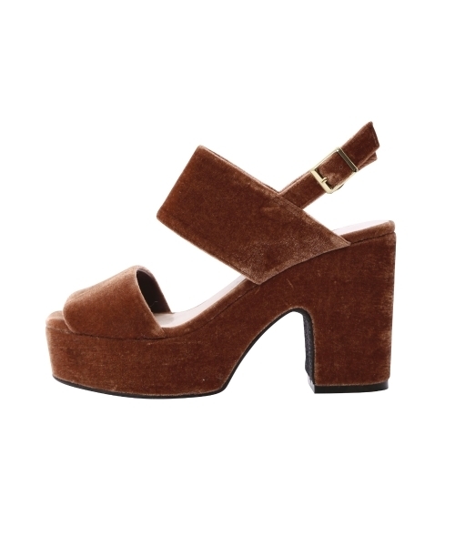 dazzlin（ダズリン）の「ベロアスクエアトゥサンダル（サンダル・レディース・ピンク/ブラウン/ブラック・LARGE/MEDIUM）」の15枚目の写真