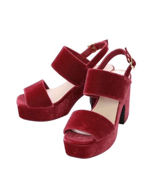 dazzlin（ダズリン）の「ベロアスクエアトゥサンダル（サンダル・レディース・ピンク/ブラウン/ブラック・LARGE/MEDIUM）」の16枚目の写真