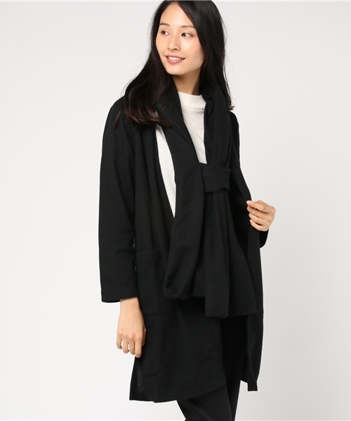 GeeRA(ジーラ)の「巻き方自在!!ストール付ロングコーディガン(その他アウター・レディース・ネイビー/ライトグレー/ブラック/モカ・X-LARGE/MEDIUM/SMALL/LARGE)」の16枚目の写真