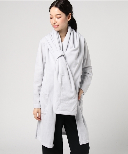 GeeRA(ジーラ)の「巻き方自在!!ストール付ロングコーディガン(その他アウター・レディース・ネイビー/ライトグレー/ブラック/モカ・X-LARGE/MEDIUM/SMALL/LARGE)」の15枚目の写真