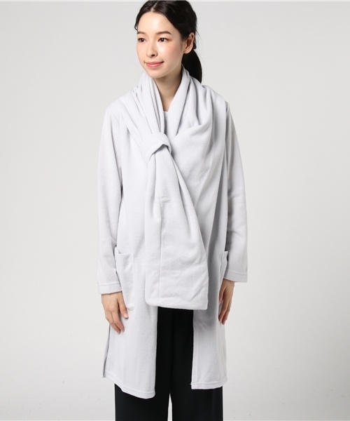 GeeRA(ジーラ)の「巻き方自在!!ストール付ロングコーディガン(その他アウター・レディース・ネイビー/ライトグレー/ブラック/モカ・X-LARGE/MEDIUM/SMALL/LARGE)」の9枚目の写真