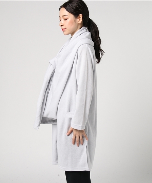 GeeRA(ジーラ)の「巻き方自在!!ストール付ロングコーディガン(その他アウター・レディース・ネイビー/ライトグレー/ブラック/モカ・X-LARGE/MEDIUM/SMALL/LARGE)」の12枚目の写真