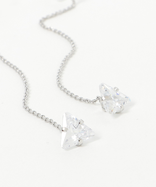 VitaFelice(ヴィータフェリーチェ)の「ロングチェーンピアス(ピアス(両耳用)・レディース・シルバー/ゴールド・FREE)」の7枚目の写真