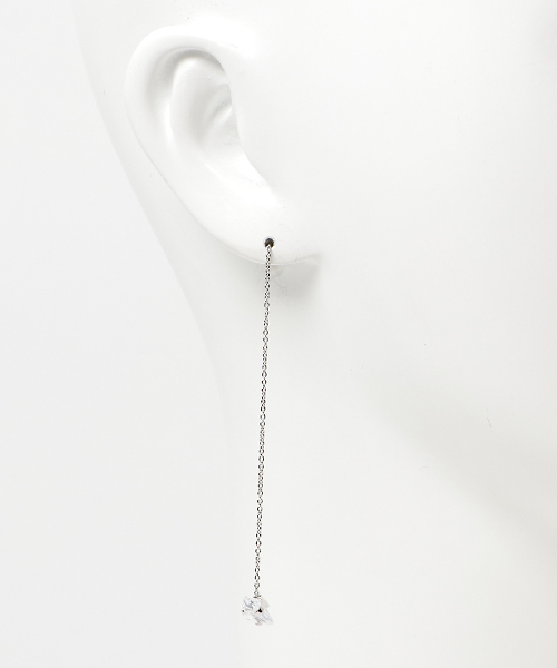 VitaFelice(ヴィータフェリーチェ)の「ロングチェーンピアス(ピアス(両耳用)・レディース・シルバー/ゴールド・FREE)」の6枚目の写真