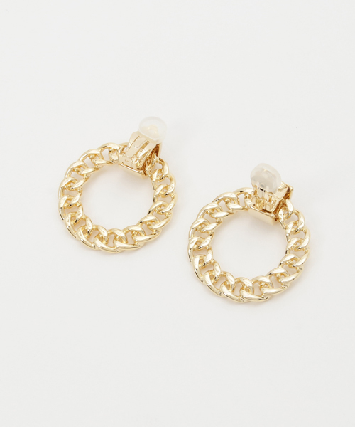 MOUSSY（マウジー）の「BLING CHAIN EARRINGS（イヤリング・レディース・ゴールド・FREE）」の2枚目の写真