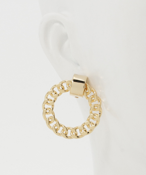 MOUSSY（マウジー）の「BLING CHAIN EARRINGS（イヤリング・レディース・ゴールド・FREE）」の3枚目の写真