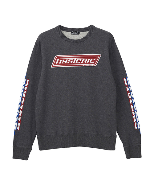 HYSTERIC GLAMOUR(ヒステリックグラマー)の「HYS BOX LOGOプリントスウェット(スウェット・メンズ・ネイビー/チャコールグレー・MEDIUM/LARGE/SMALL)」の4枚目の写真