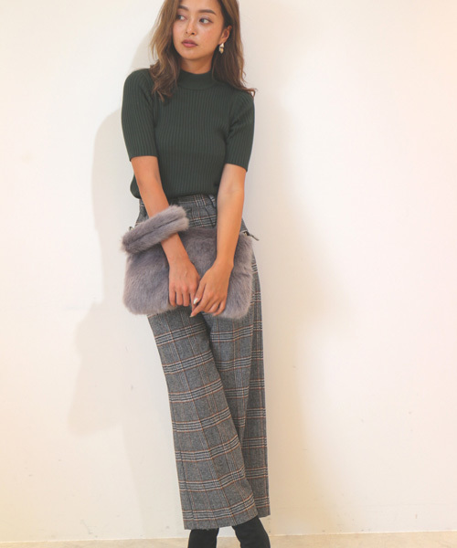 FREE'S MART（フリーズマート）の「グレンチェックワイドパンツ（その他パンツ・レディース・グレー系その他/ベージュ系その他・SMALL/MEDIUM）」の6枚目の写真