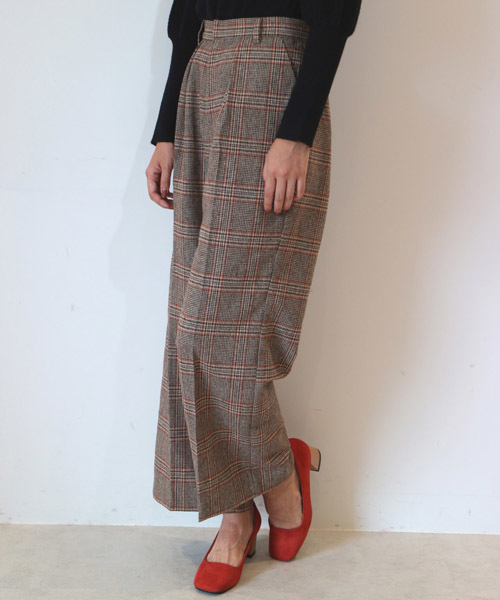 FREE'S MART（フリーズマート）の「グレンチェックワイドパンツ（その他パンツ・レディース・グレー系その他/ベージュ系その他・SMALL/MEDIUM）」の13枚目の写真