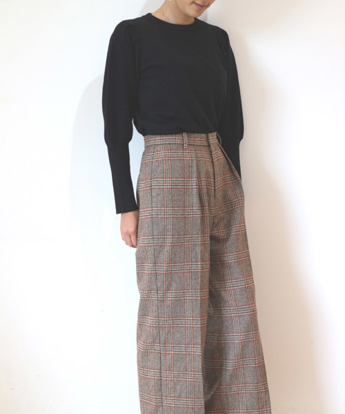 FREE'S MART（フリーズマート）の「グレンチェックワイドパンツ（その他パンツ・レディース・グレー系その他/ベージュ系その他・SMALL/MEDIUM）」の14枚目の写真