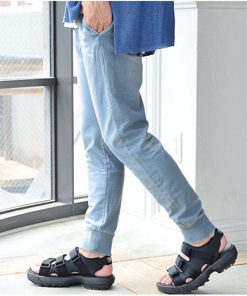 MinoriTY（マイノリティ）の「【MinoriTY】スウェットパンツ ジョガーパンツ メンズ デニムライク 無地（スウェットパンツ・メンズ・ブラック/グレー/インディゴブルー/ブルー/ライトブルー/ブルー系その他/ライトブラック・S/M/L/XL/XXL）」の6枚目の写真