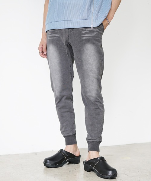 MinoriTY（マイノリティ）の「【MinoriTY】スウェットパンツ ジョガーパンツ メンズ デニムライク 無地（スウェットパンツ・メンズ・ブラック/グレー/インディゴブルー/ブルー/ライトブルー/ブルー系その他/ライトブラック・S/M/L/XL/XXL）」の20枚目の写真