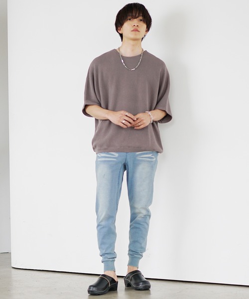 MinoriTY（マイノリティ）の「【MinoriTY】スウェットパンツ ジョガーパンツ メンズ デニムライク 無地（スウェットパンツ・メンズ・ブラック/グレー/インディゴブルー/ブルー/ライトブルー/ブルー系その他/ライトブラック・S/M/L/XL/XXL）」の16枚目の写真