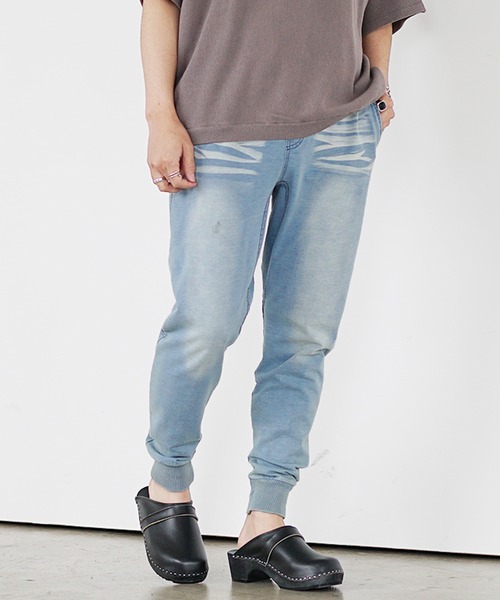 MinoriTY（マイノリティ）の「【MinoriTY】スウェットパンツ ジョガーパンツ メンズ デニムライク 無地（スウェットパンツ・メンズ・ブラック/グレー/インディゴブルー/ブルー/ライトブルー/ブルー系その他/ライトブラック・S/M/L/XL/XXL）」の17枚目の写真