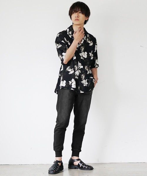 MinoriTY（マイノリティ）の「【MinoriTY】スウェットパンツ ジョガーパンツ メンズ デニムライク 無地（スウェットパンツ・メンズ・ブラック/グレー/インディゴブルー/ブルー/ライトブルー/ブルー系その他/ライトブラック・S/M/L/XL/XXL）」の10枚目の写真