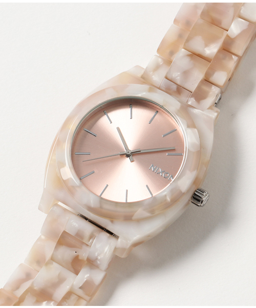 NIXON（ニクソン）の「THE TIME TELLER ACETATE NA3272944-00 ROSE GOLD/SEASHELL（アナログ腕時計・レディース・ホワイト系その他・FREE）」の7枚目の写真