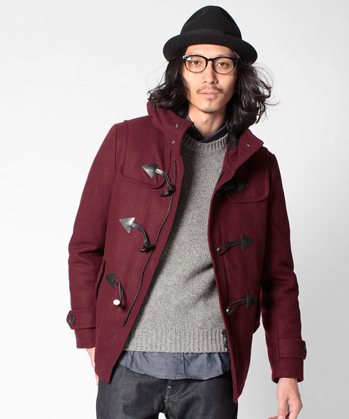 NANO universe（ナノユニバース）の「ITALYカシミアメルトンダッフル（ダッフルコート・メンズ・ブラック/グレー/カーキ/ブルー/ネイビー/キャメル/ボルドー・SMALL/MEDIUM/LARGE）」の7枚目の写真