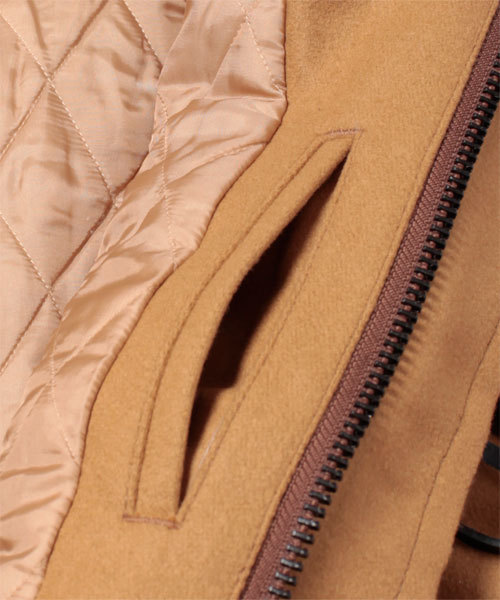 NANO universe（ナノユニバース）の「ITALYカシミアメルトンダッフル（ダッフルコート・メンズ・ブラック/グレー/カーキ/ブルー/ネイビー/キャメル/ボルドー・SMALL/MEDIUM/LARGE）」の12枚目の写真