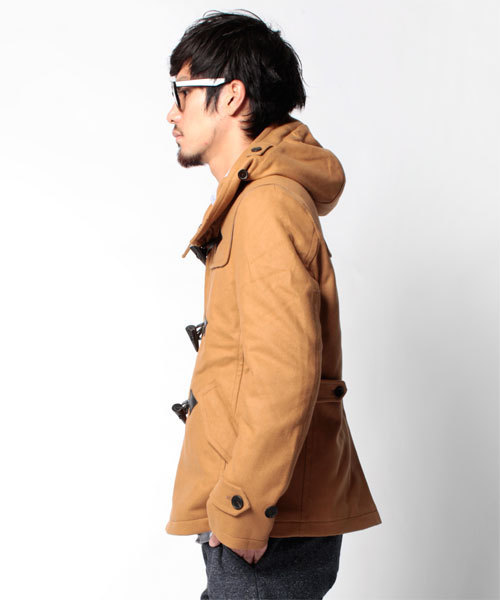 NANO universe（ナノユニバース）の「ITALYカシミアメルトンダッフル（ダッフルコート・メンズ・ブラック/グレー/カーキ/ブルー/ネイビー/キャメル/ボルドー・SMALL/MEDIUM/LARGE）」の15枚目の写真