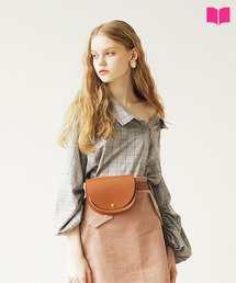 REDYAZEL | 【雑誌掲載】アシメワンショルダーチェックシャツ(シャツ/ブラウス)