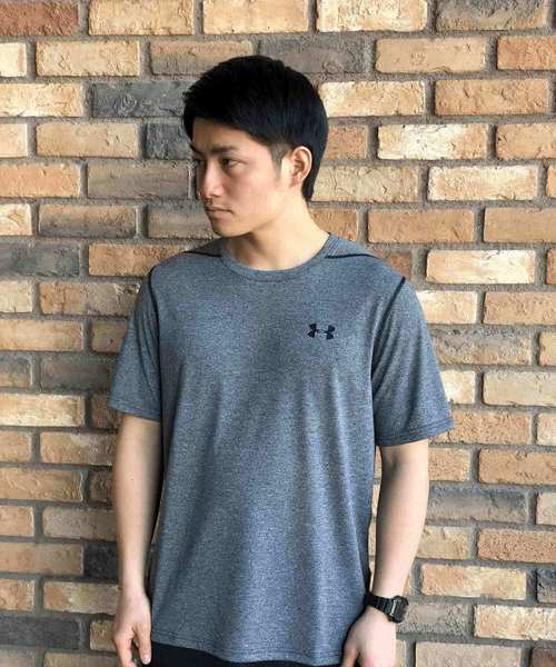 UNDER ARMOUR（アンダーアーマー）の「メンズ トレーニング半袖Tシャツ / スレッドボーン半袖Tシャツ（Tシャツ/カットソー・メンズ・ライトブルー/ライトグリーン/ホワイト/レッド/グレー/ライトグレー/ブラック系その他/ブラック・XL/L/S/M/3XL/4XL/XXL）」の4枚目の写真