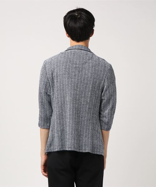MEN'S BIGI（メンズビギ）の「7分袖 ラッセルジャケット/へ