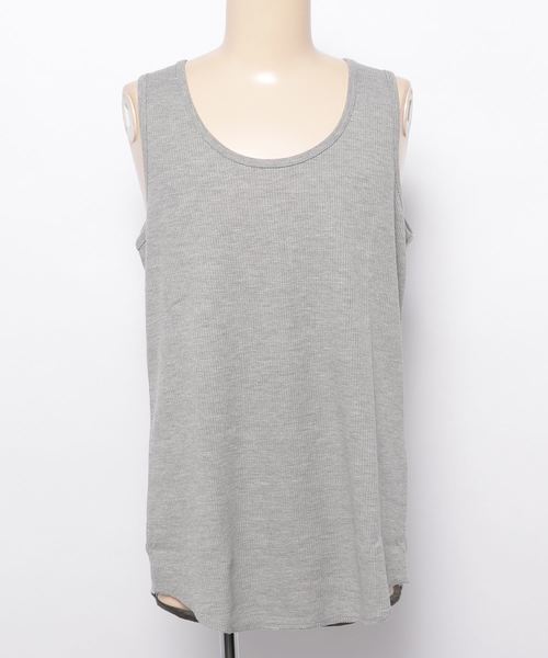 WEGO（ウィゴー）の「WEGO/吸水速乾ワッフルロングタンクトップ（タンクトップ・メンズ・ホワイト/ブラック/杢グレー/ホワイト系その他5・SMALL/MEDIUM/LARGE）」の7枚目の写真